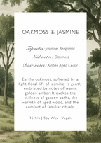 Oakmoss & Jasmine Signature Soy Wax Candle