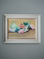 Hydrangeas and green vase | M W TODD