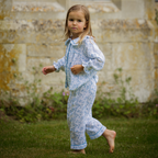 Blue Paisley Organic Muslin Pyjamas