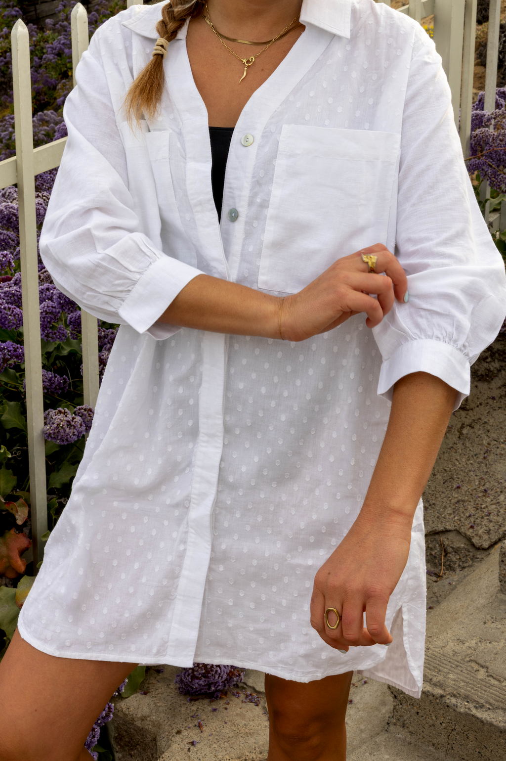 White Oversized Nightshirt