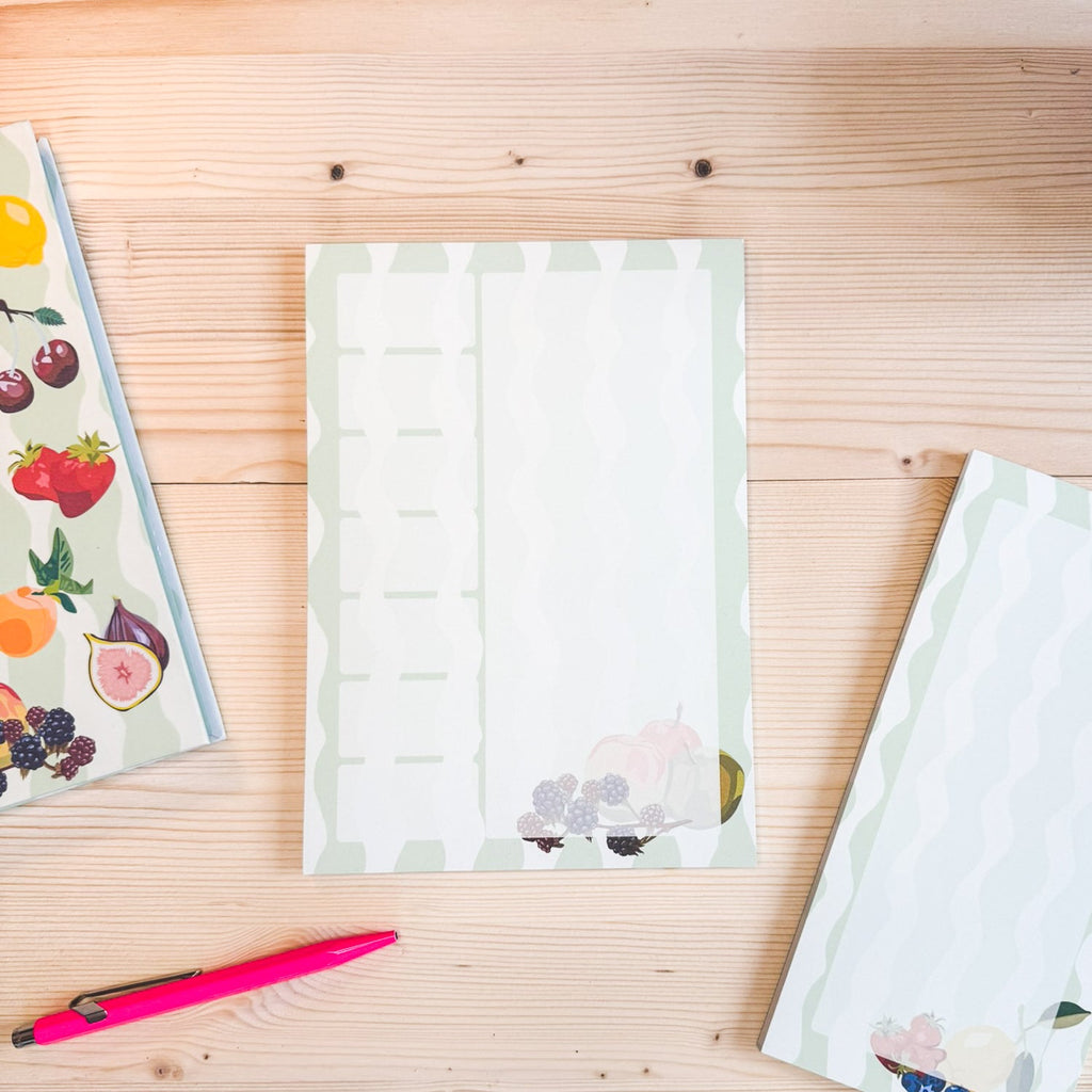 Seasonal Fruits A5 Weekly Planner Pad