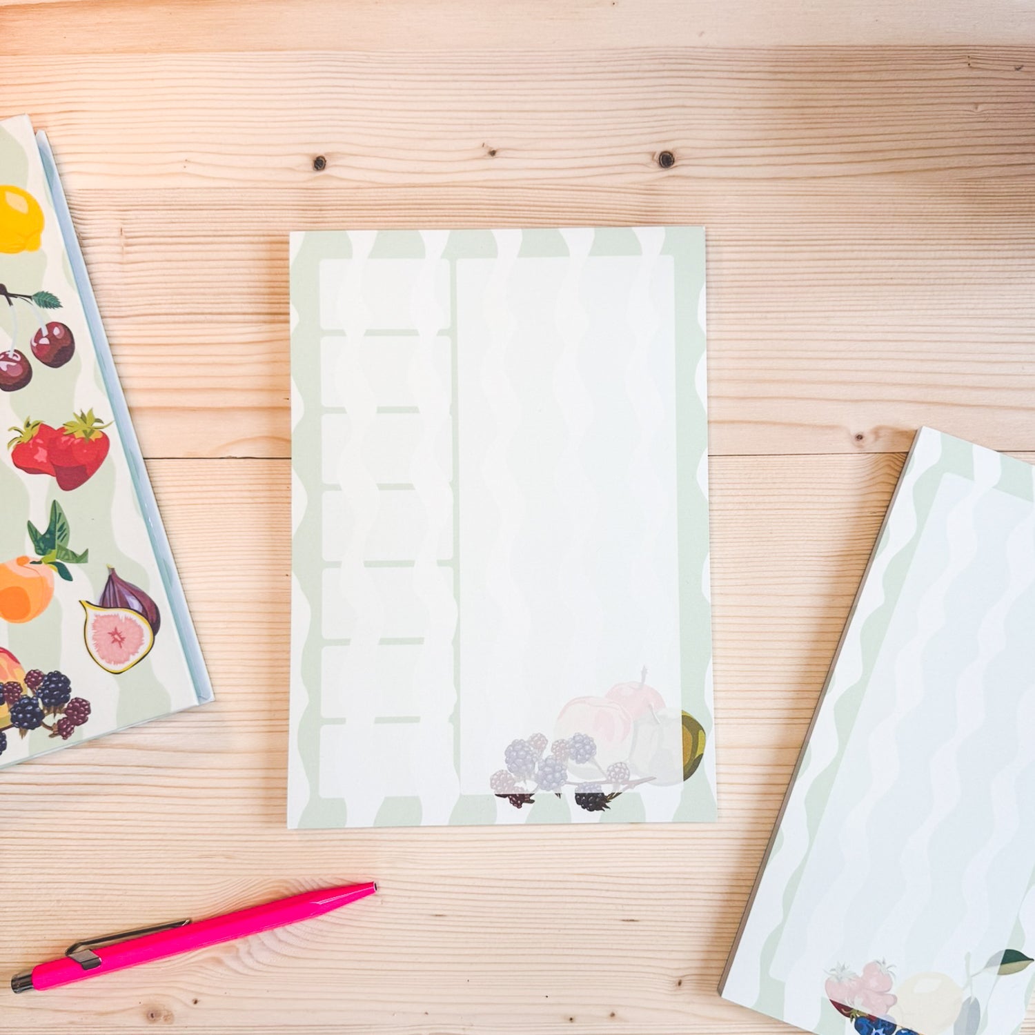 Seasonal Fruits A5 Weekly Planner Pad