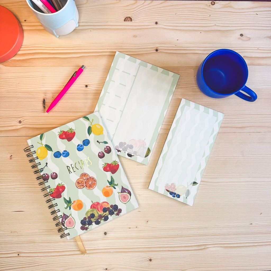 Seasonal Fruits Spiral Bound Recipe Notebook