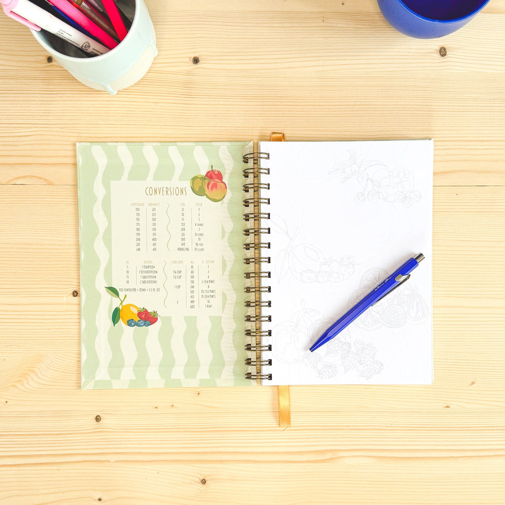Seasonal Fruits Spiral Bound Recipe Notebook