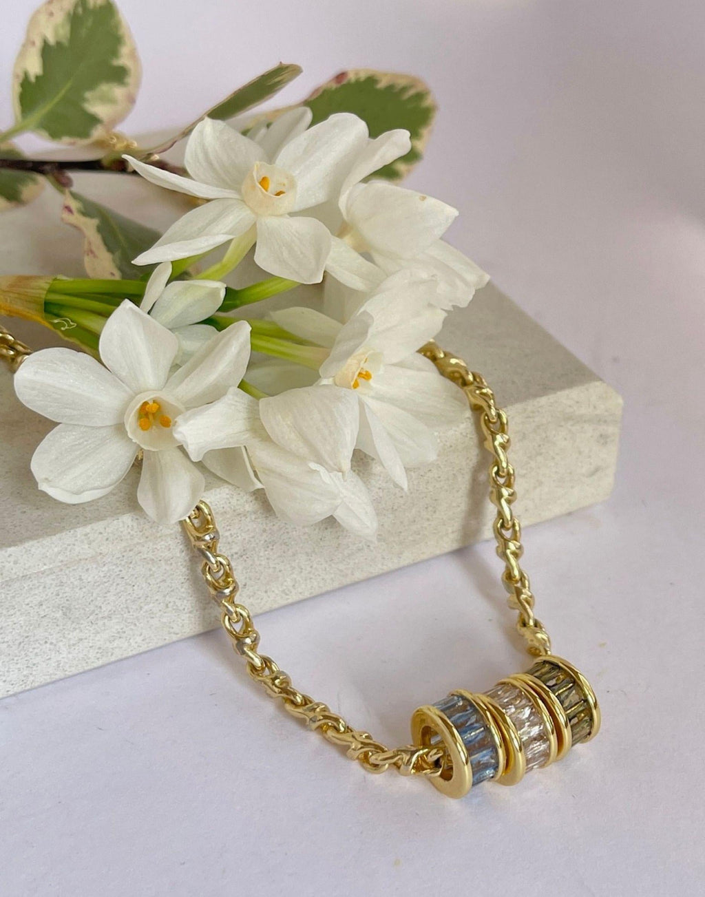Sephy Gold Rondelle Necklace