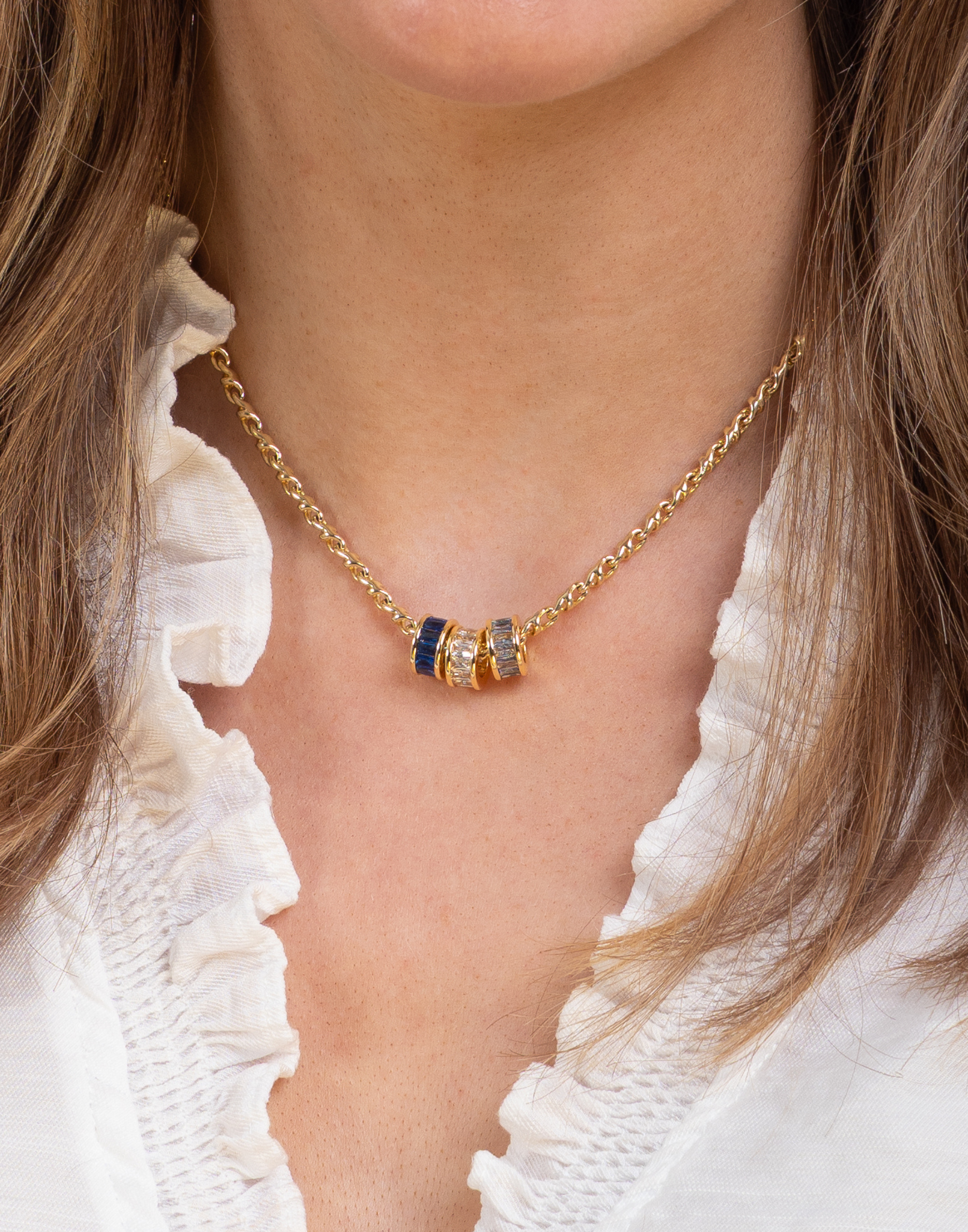 Sephy Gold Rondelle Necklace