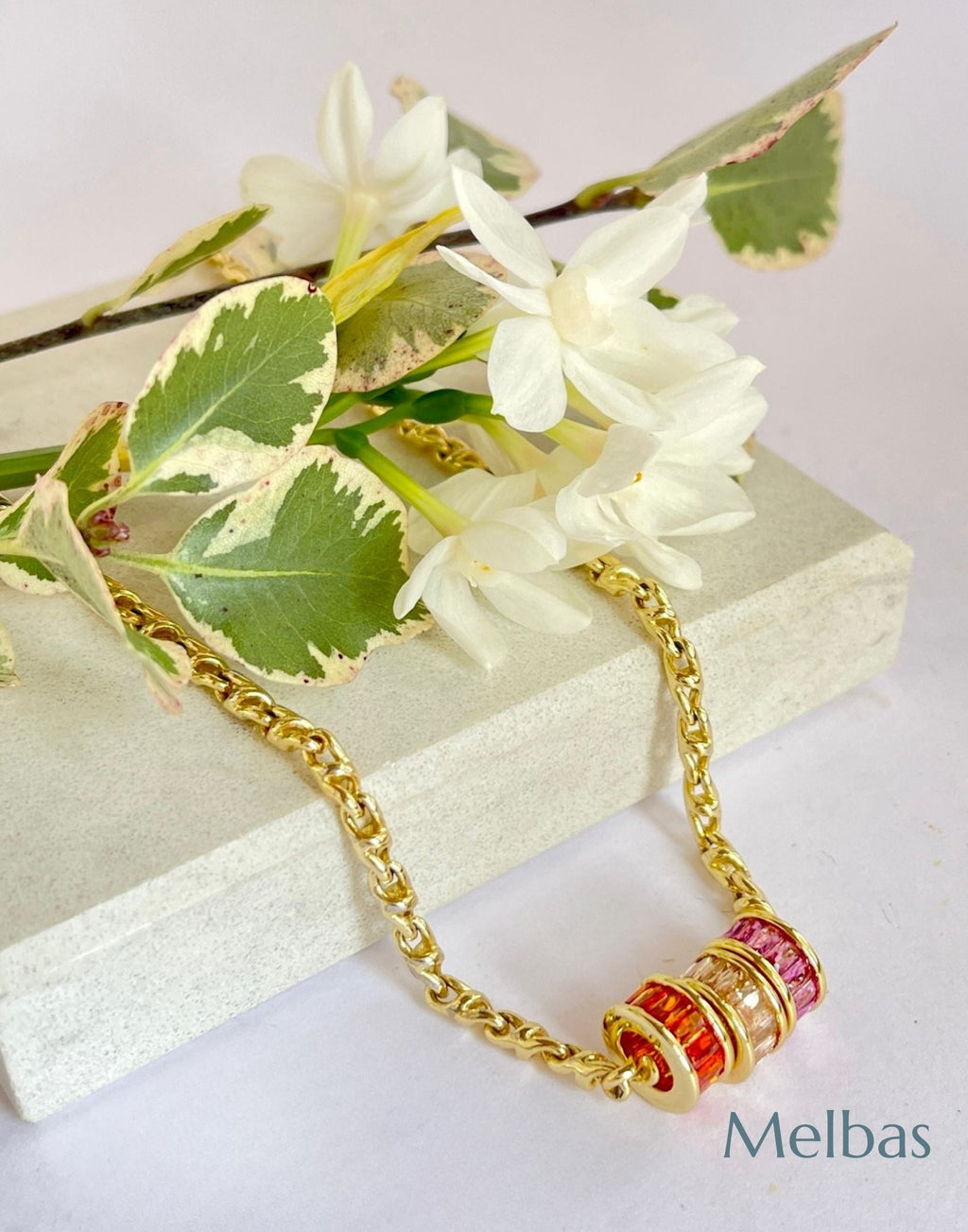 Sephy Gold Rondelle Necklace