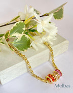 Sephy Gold Rondelle Necklace