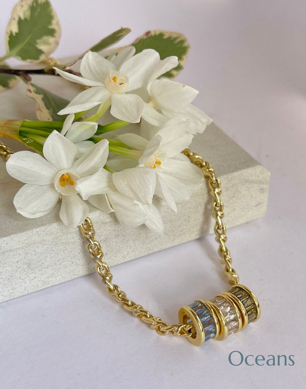 Sephy Gold Rondelle Necklace