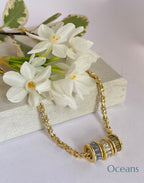 Sephy Gold Rondelle Necklace