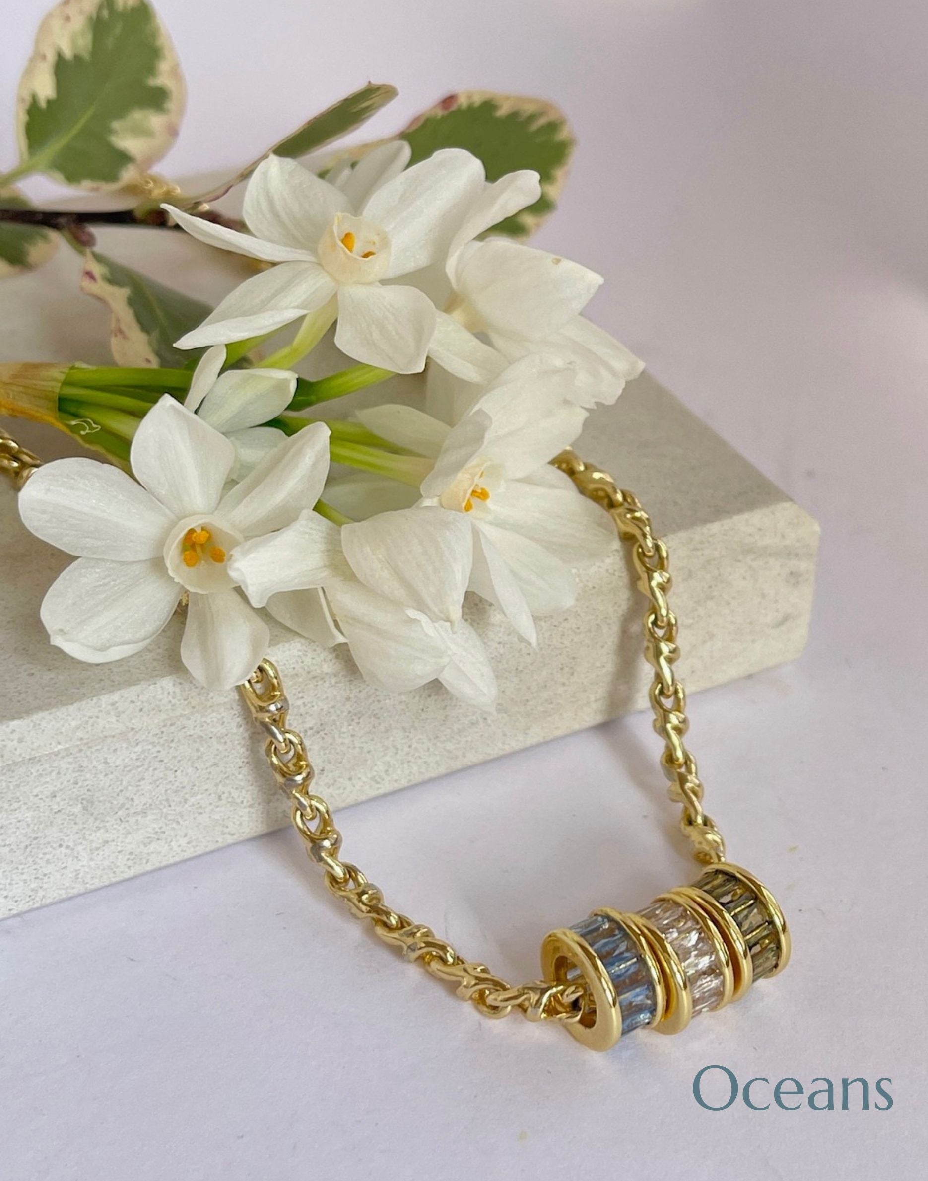 Sephy Gold Rondelle Necklace