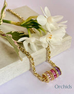 Sephy Gold Rondelle Necklace