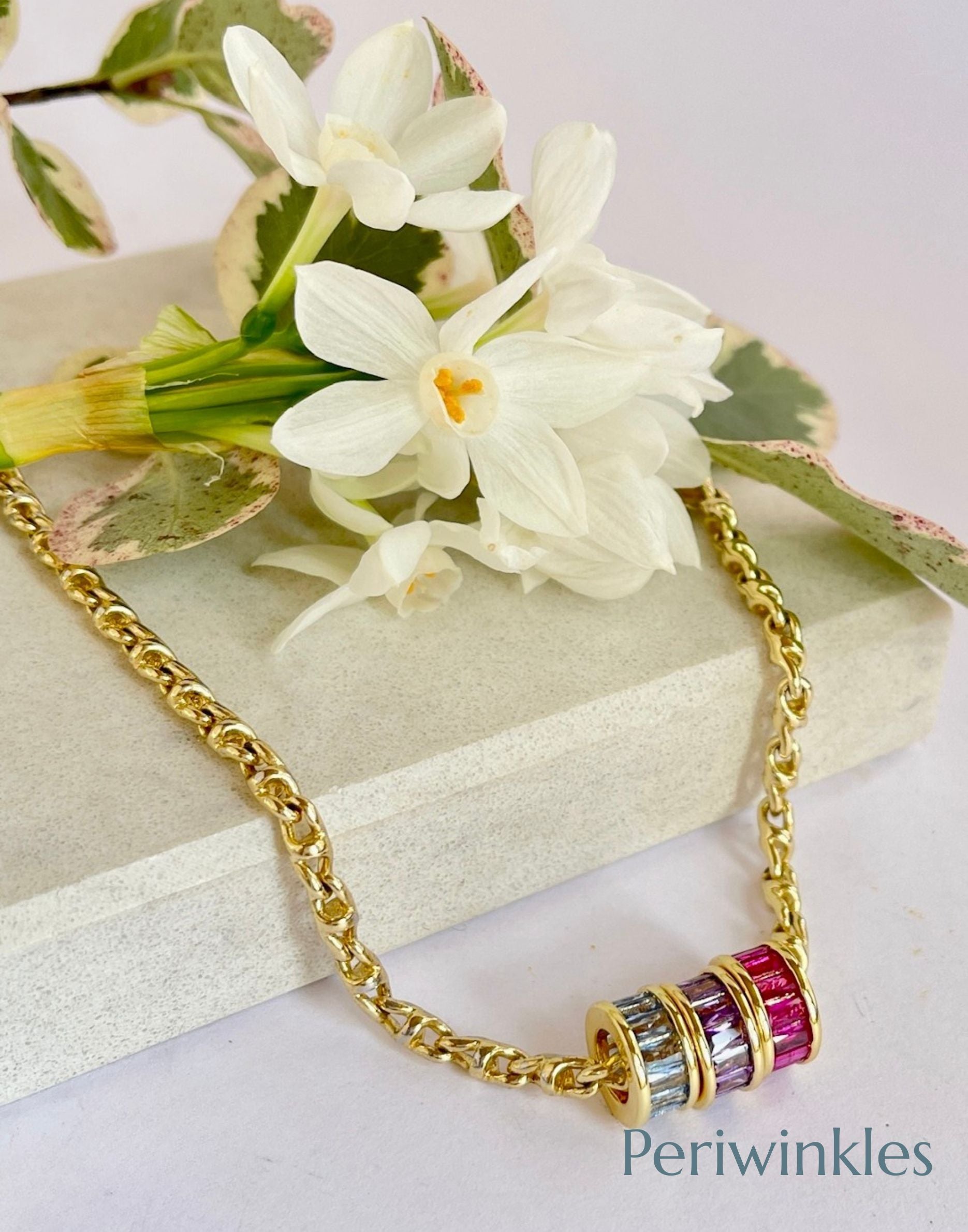Sephy Gold Rondelle Necklace