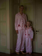 Sian Esther X Gail Jones Pink Bow Velvet Pyjamas