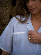 Demi Fine Stripe Short Pyjama Set