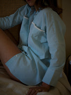 The Green Stripe Seersucker Resort Shirt