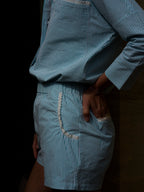 The Green Stripe Seersucker Resort Shorts