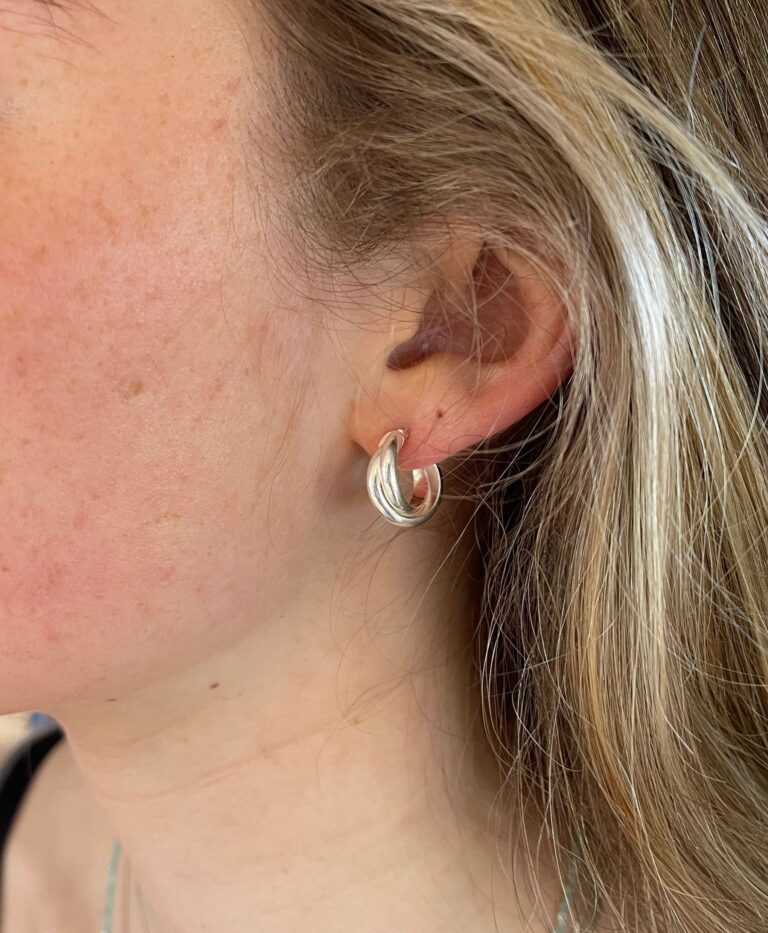 Silver Russian Ring Earrings
