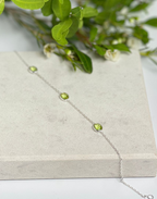 Silver Peridot Bracelet