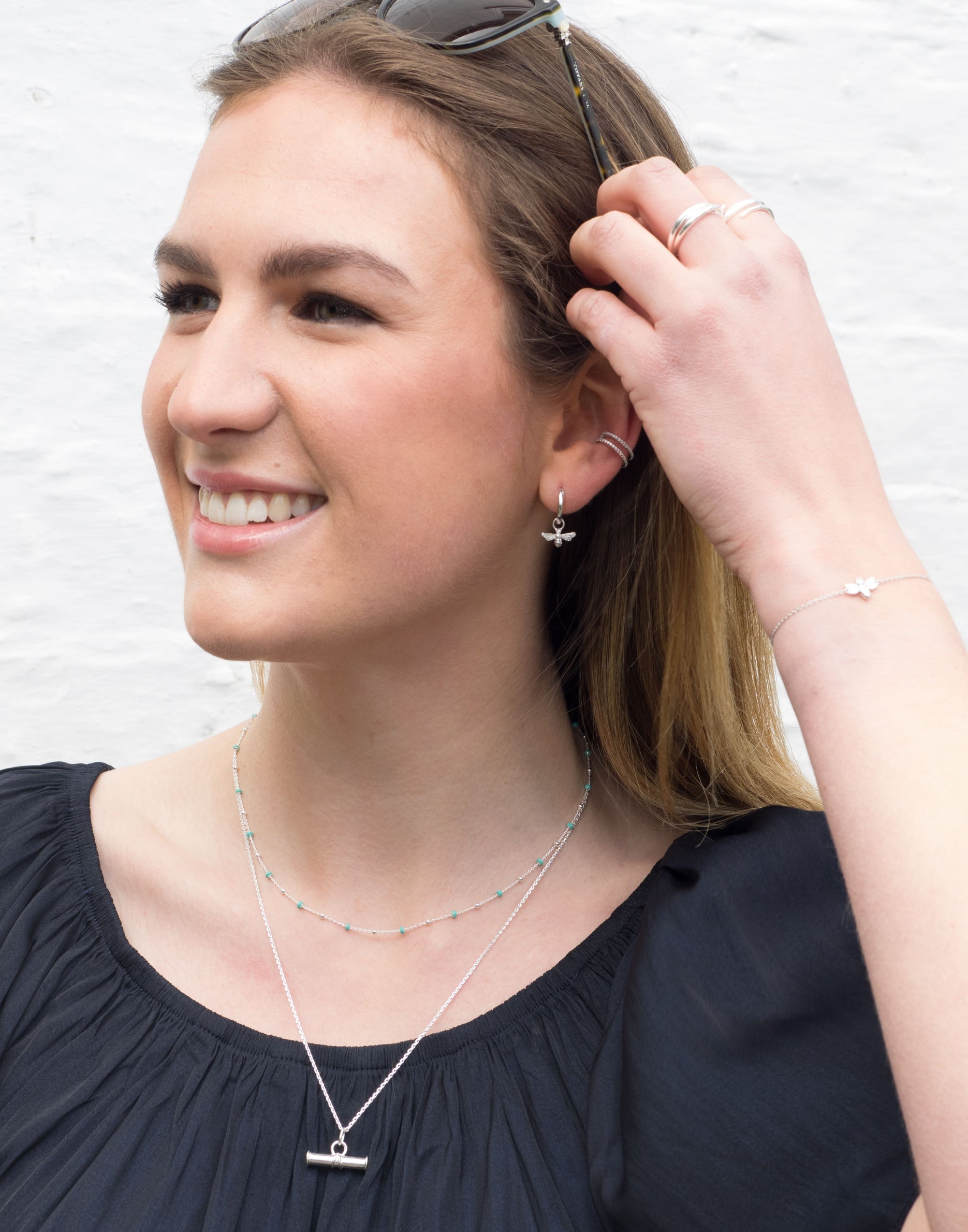 Silver T-Bar Necklace