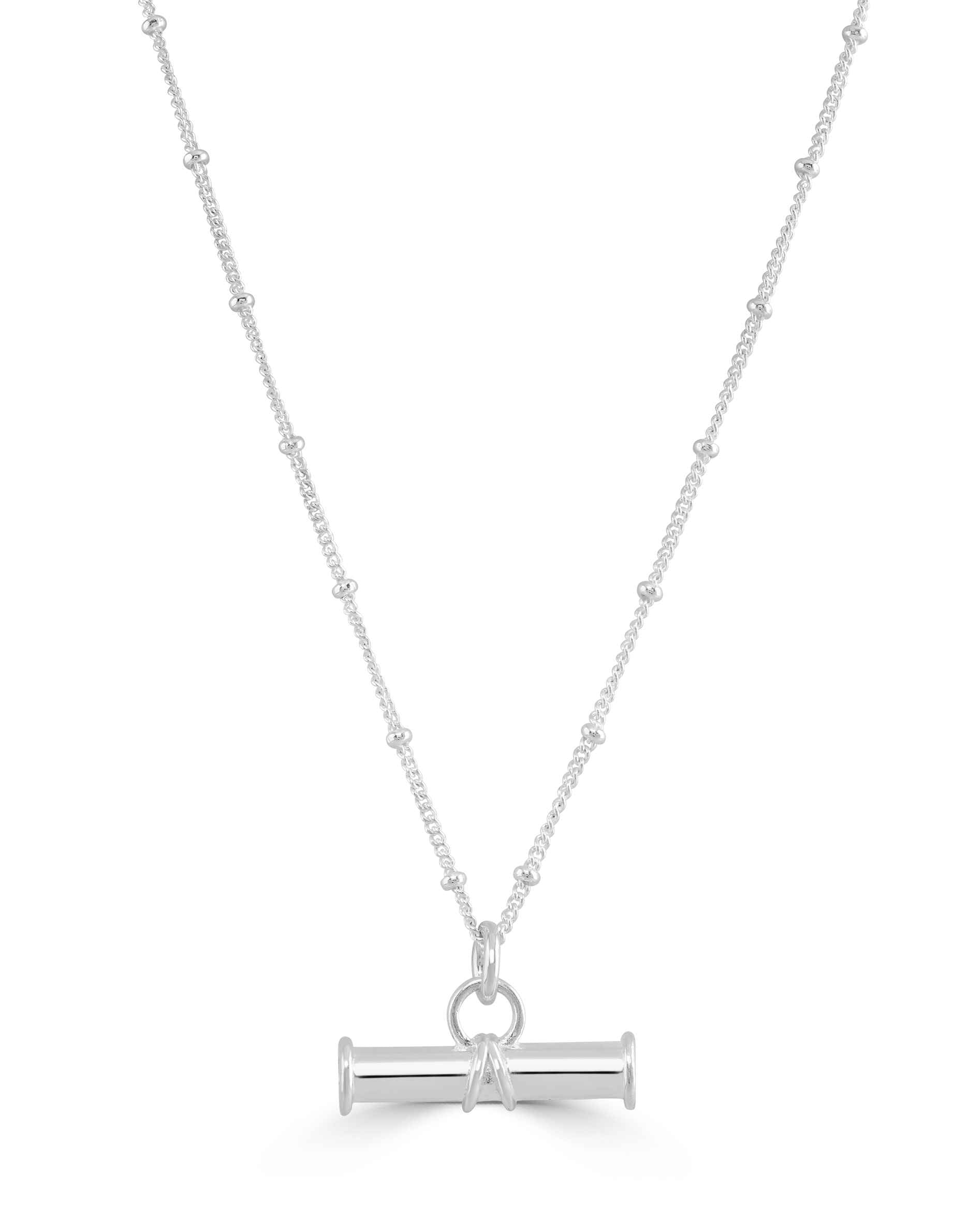 Silver Necklace Layering Set