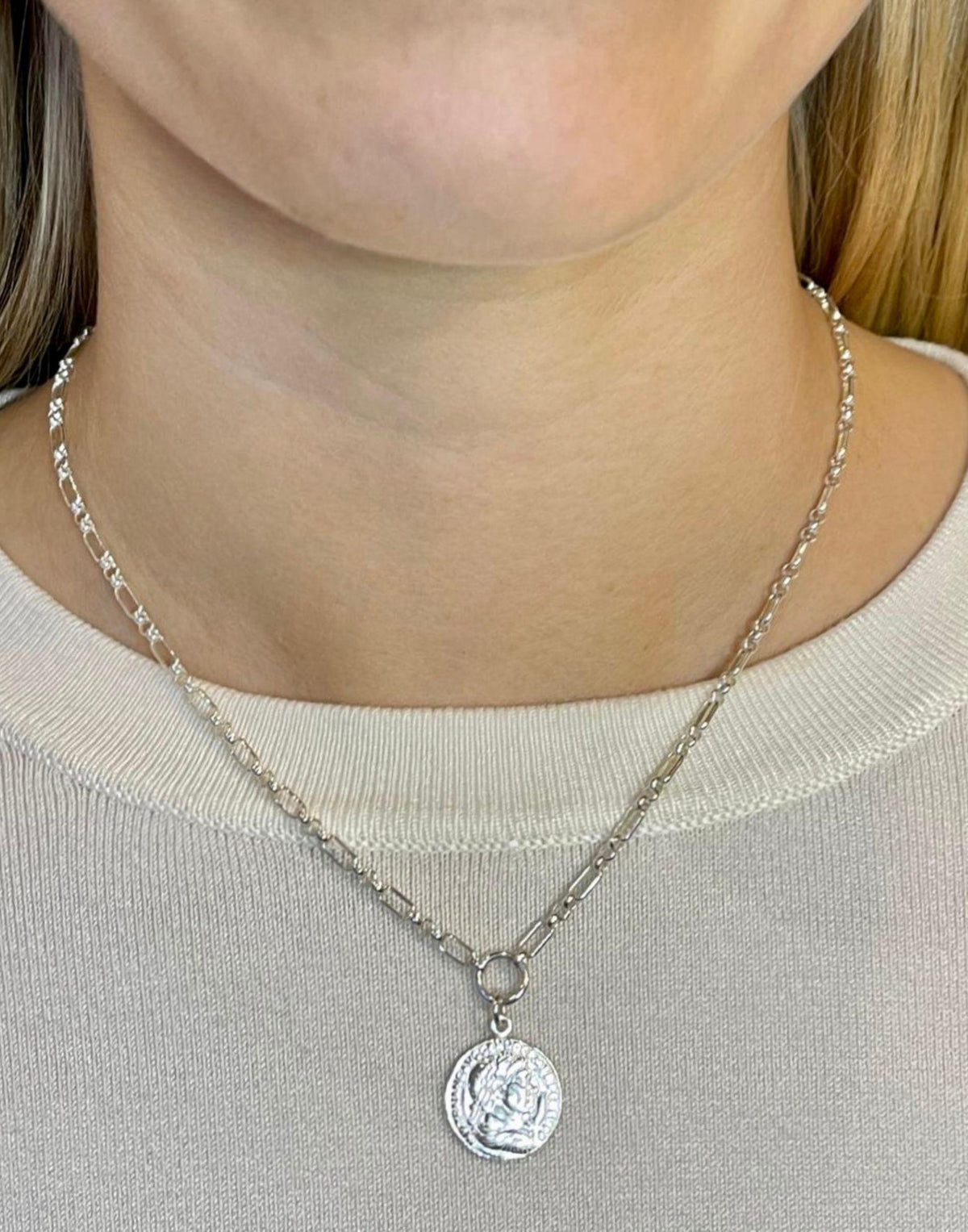 Silver Coin Necklace