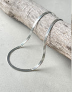 Silver Herringbone Necklace