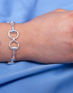 Silver Snaffle Bracelet