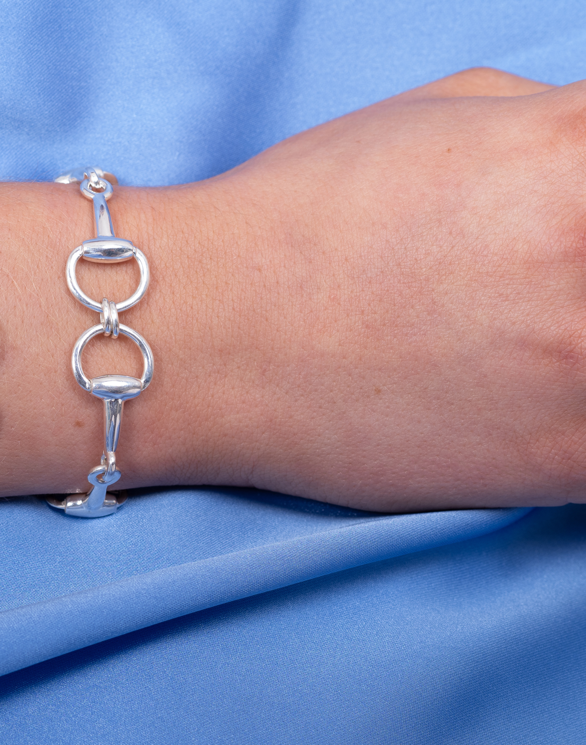 Silver Snaffle Bracelet