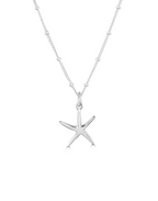 Silver Starfish Necklace