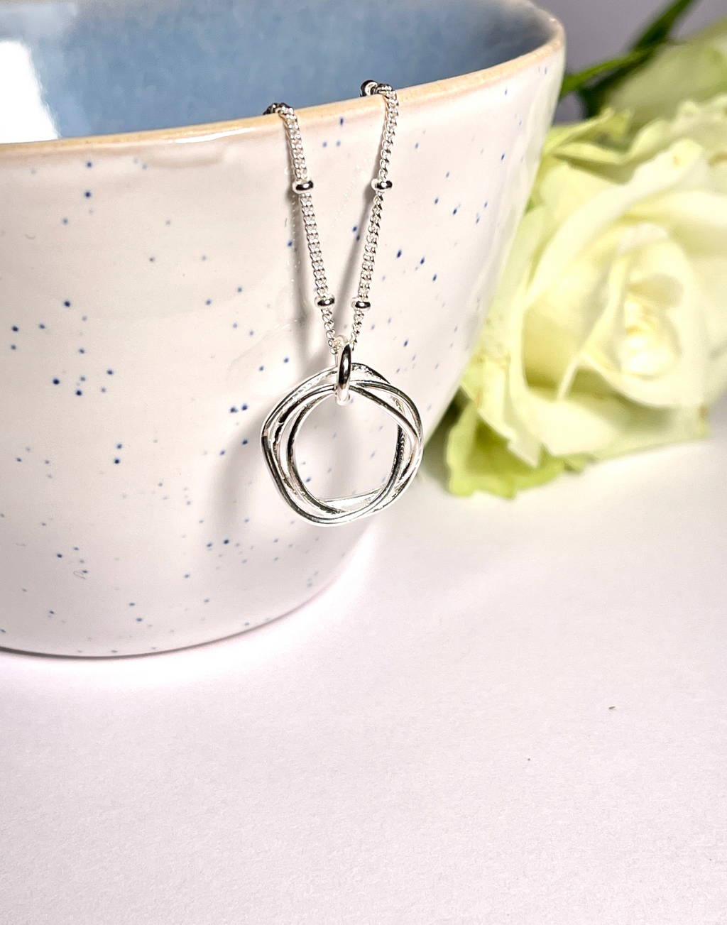 Silver Necklace Layering Set