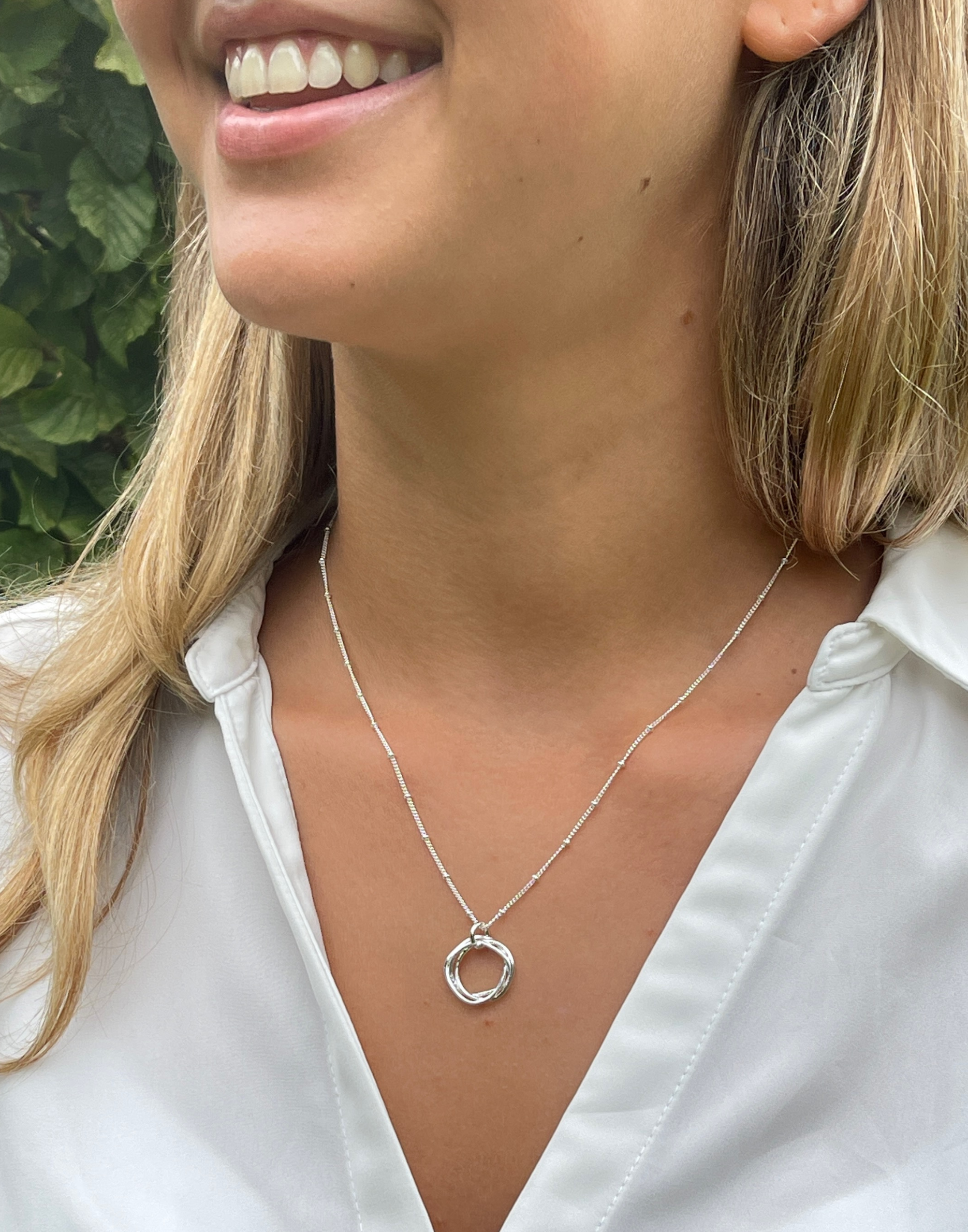 Silver Necklace Layering Set