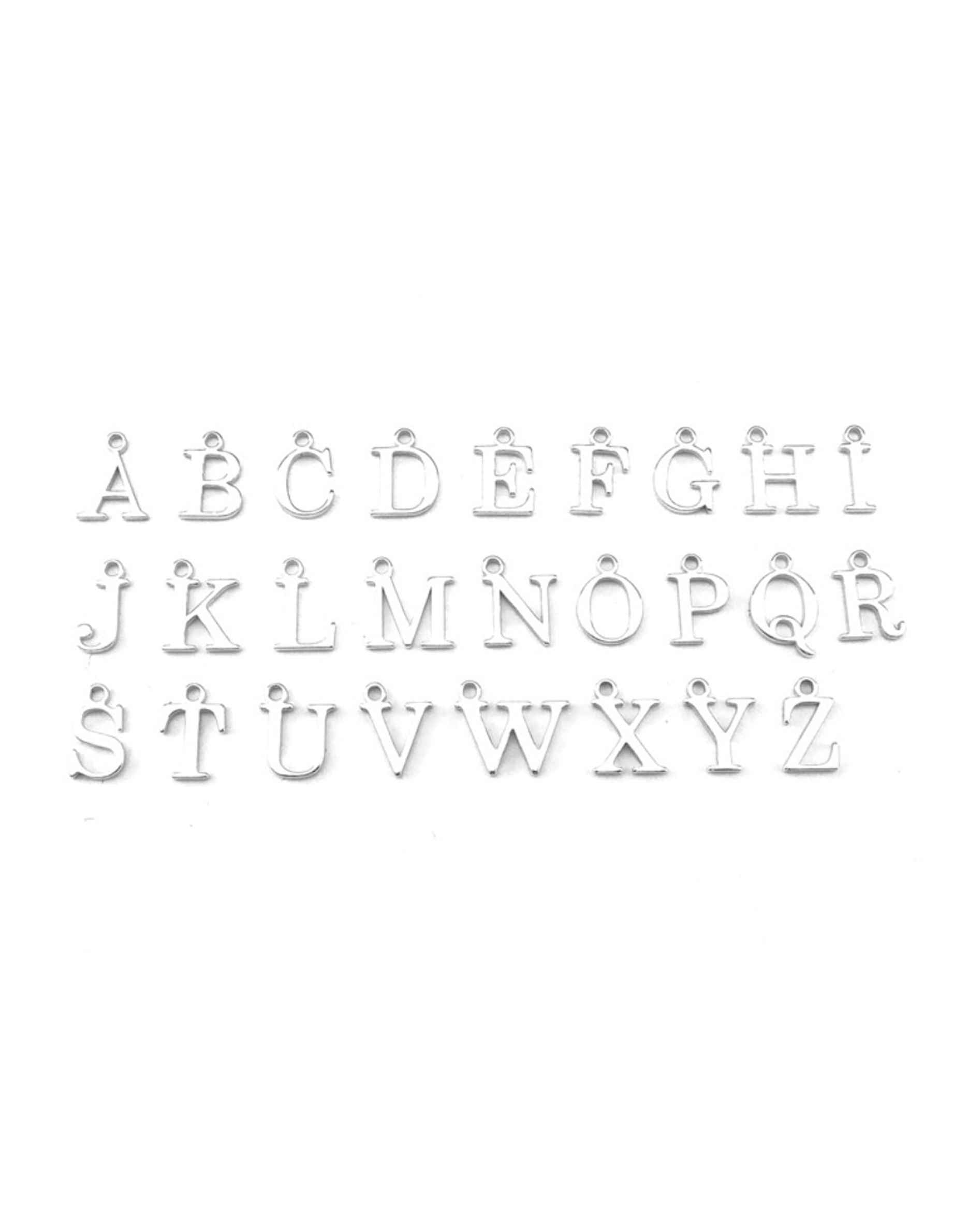 Silver Initial Necklace