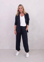 SIREN cuffed leg trousers, navy