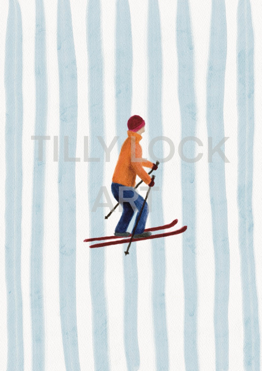 SKIER ~ ORANGE