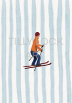 SKIER ~ ORANGE