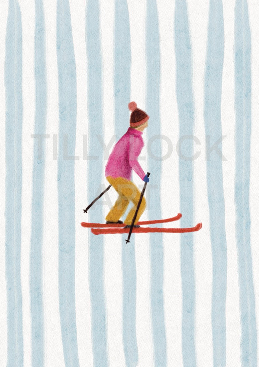 SKIER ~ PINK
