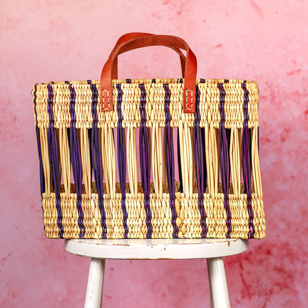 Open Weave Oblong Basket