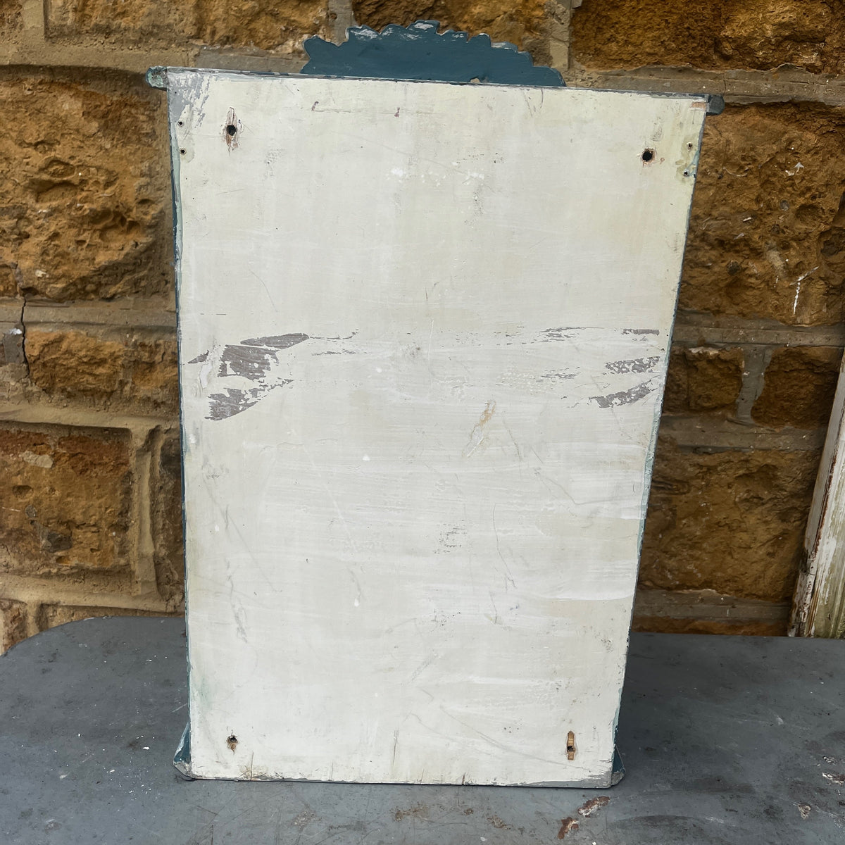 Small Decorative Vintage Blue Cupboard