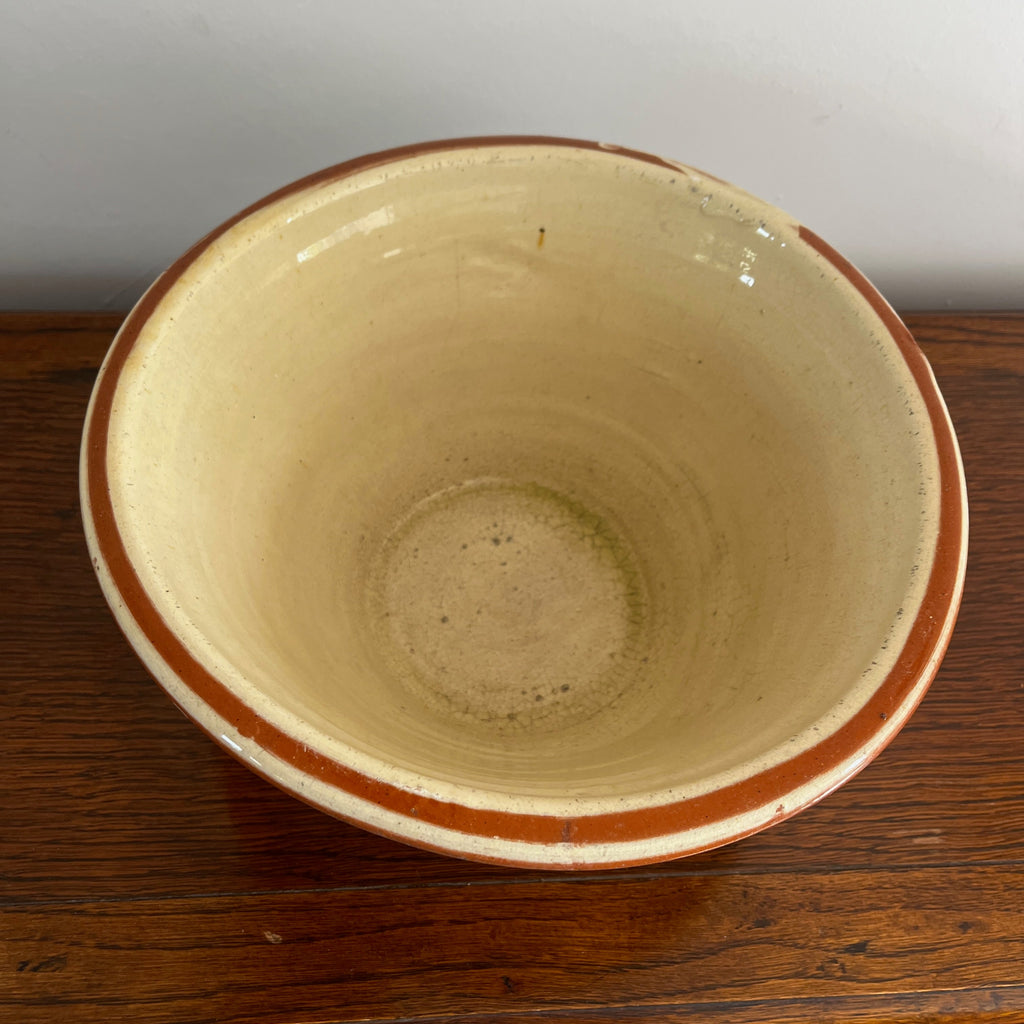 Small 19th Century English Red Earthenware Diary Bowl