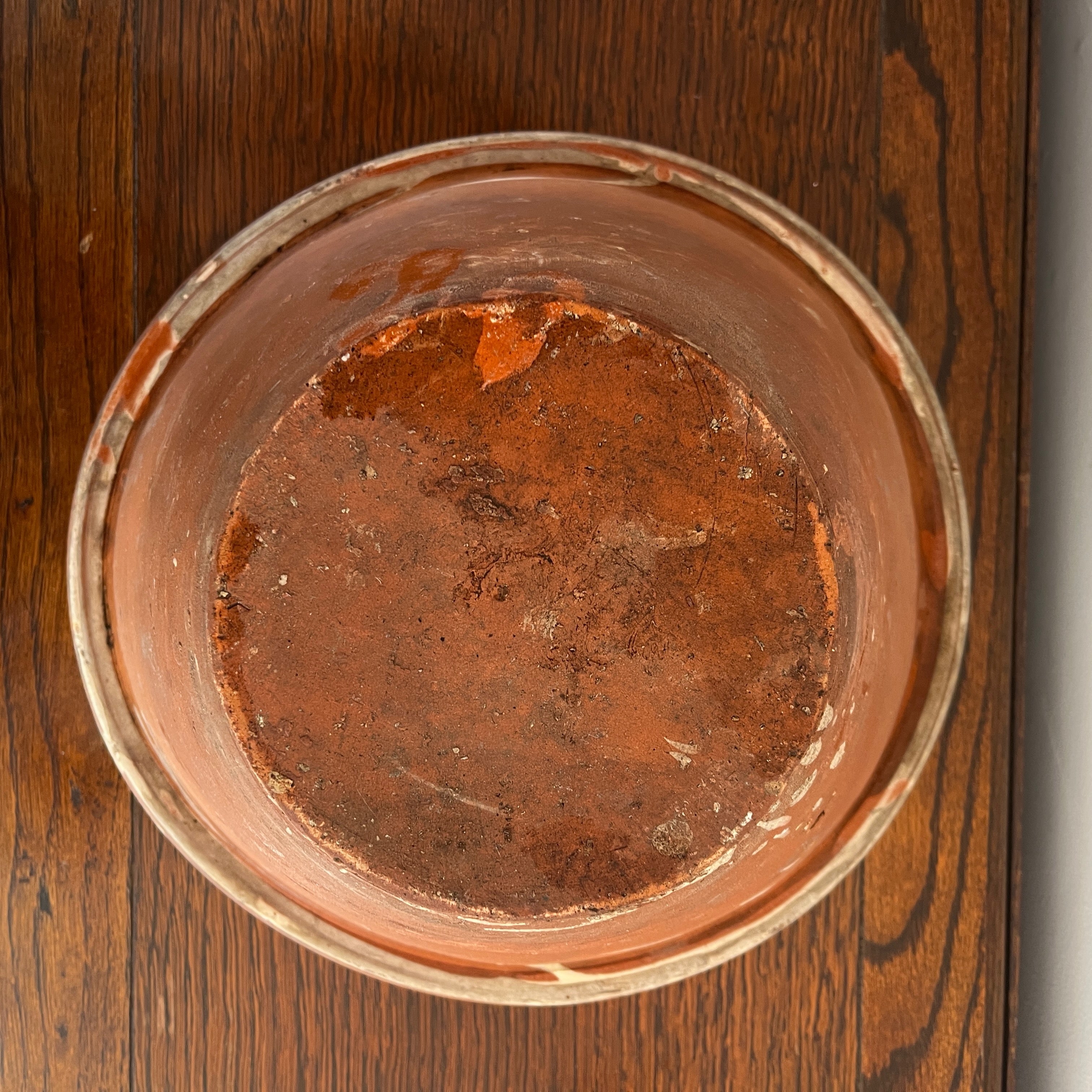 Small 19th Century English Red Earthenware Diary Bowl