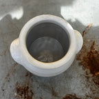 Small White Vintage French Confit Pots