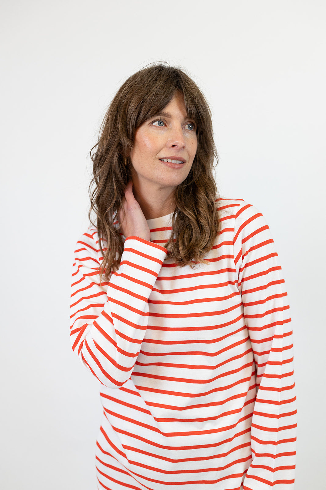 Sonny Midweight Organic Cotton Red Breton T-Shirt