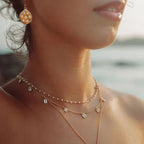 Stargazer Earrings in Gold and Zirconia