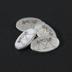 Sterling Silver Oval Cufflinks PINK HOUSE