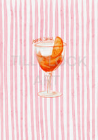 STRIPY APEROL ~ PINK