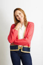 Sophie Cardigan with Lurex Trim