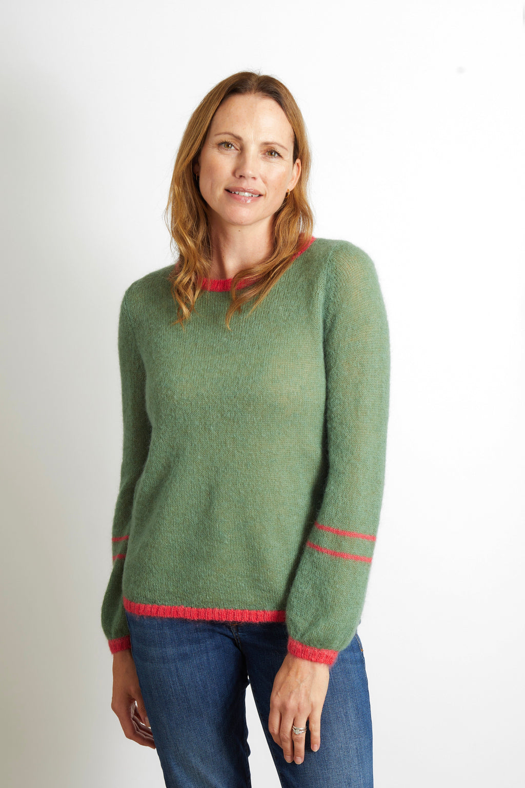 Lottie Jumper with Contrast Colour Trim