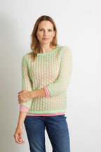 Olivia Pointelle Knit Women’s Sweater Top