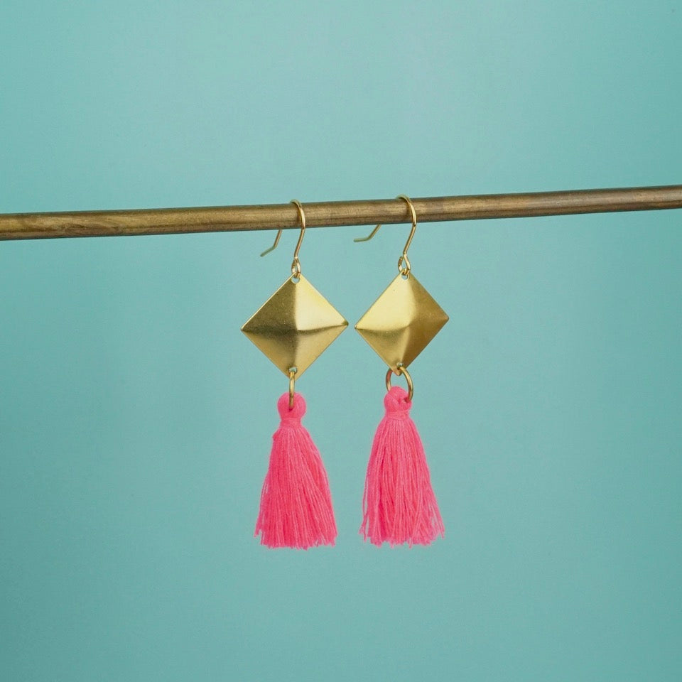 Gold Tassel Earrings